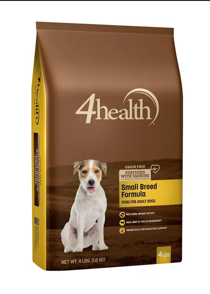 4health Grain Free Small Breed Formula Adult Dry Dog Food package