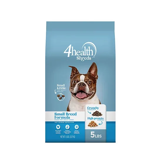 4health Shreds Small Breed Adult Chicken Formula Dry Dog Food package