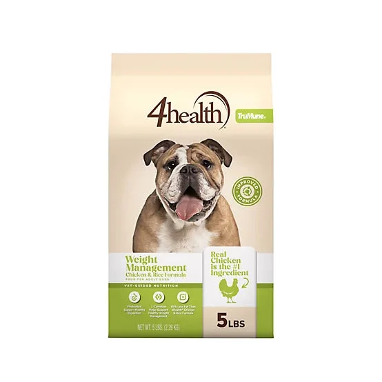 4health with Wholesome Grains Adult Weight Management Chicken/Rice Formula Dry Dog Food package
