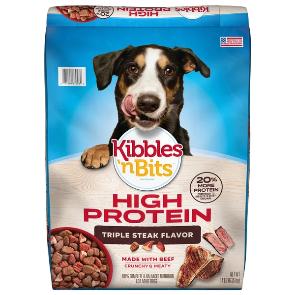 Kibbles ‘n Bits™ Triple Steak Flavor Dry Dog Food package