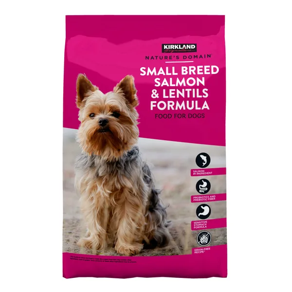 Kirkland Signature Nature's Domain Small Breed Salmon & Lentil package