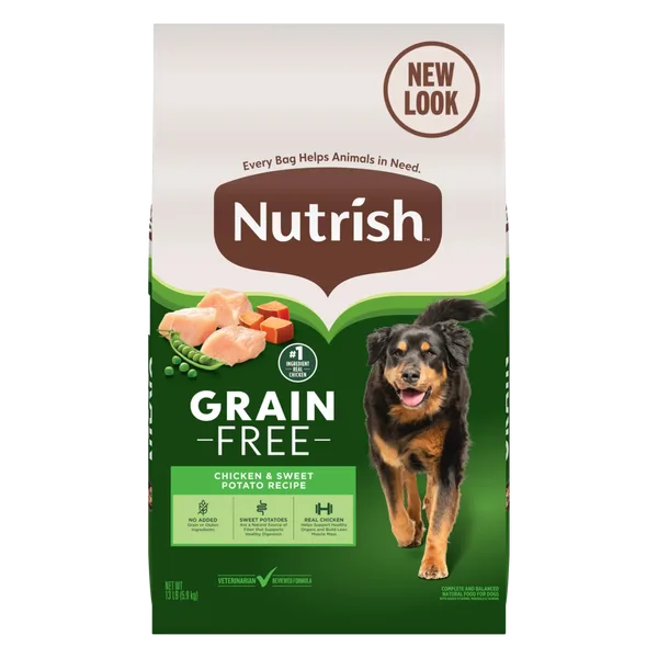 Rachael Ray® Nutrish™ Grain Free Chicken & Sweet Potato Recipe Dry Dog Food package