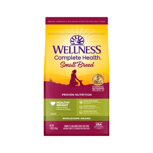Complete Health Grained Small Breed Healthy Weight Turkey Rice package