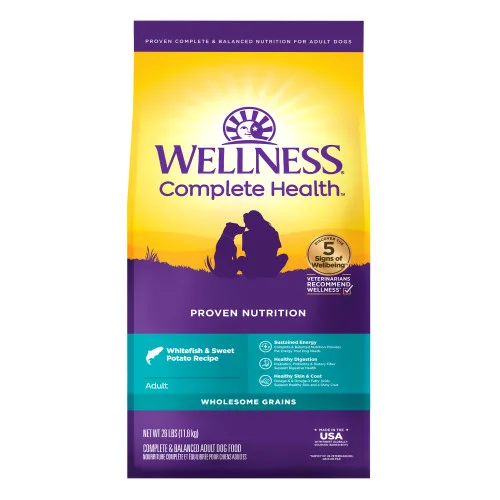 Wellness Complete Health Grained Whitefish & Sweet Potato package