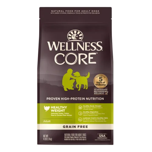 Wellness CORE Grain Free Healthy Weight Turkey Recipe package