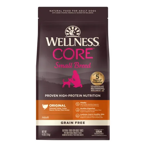 Wellness CORE Small Breed Turkey & Chicken Recipe package