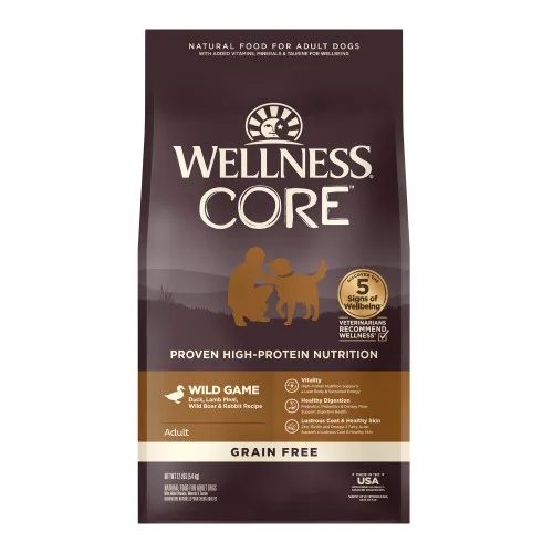 Wellness CORE Grain Free Wild Game Duck, Turkey, Boar, Rabbit package